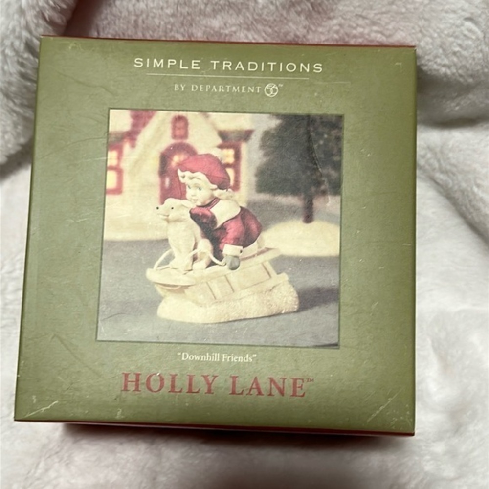 Holly Lane Department 56 Collectible “downhill friends”